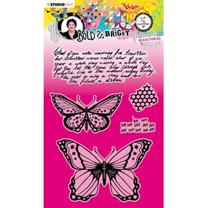 ABM Clear Stamp Bold butterflies Bold & Bright 148x210x3mm 5