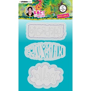 ABM Cutting Die Mixed Labels Back To Nature 110x210x1mm 6 PC