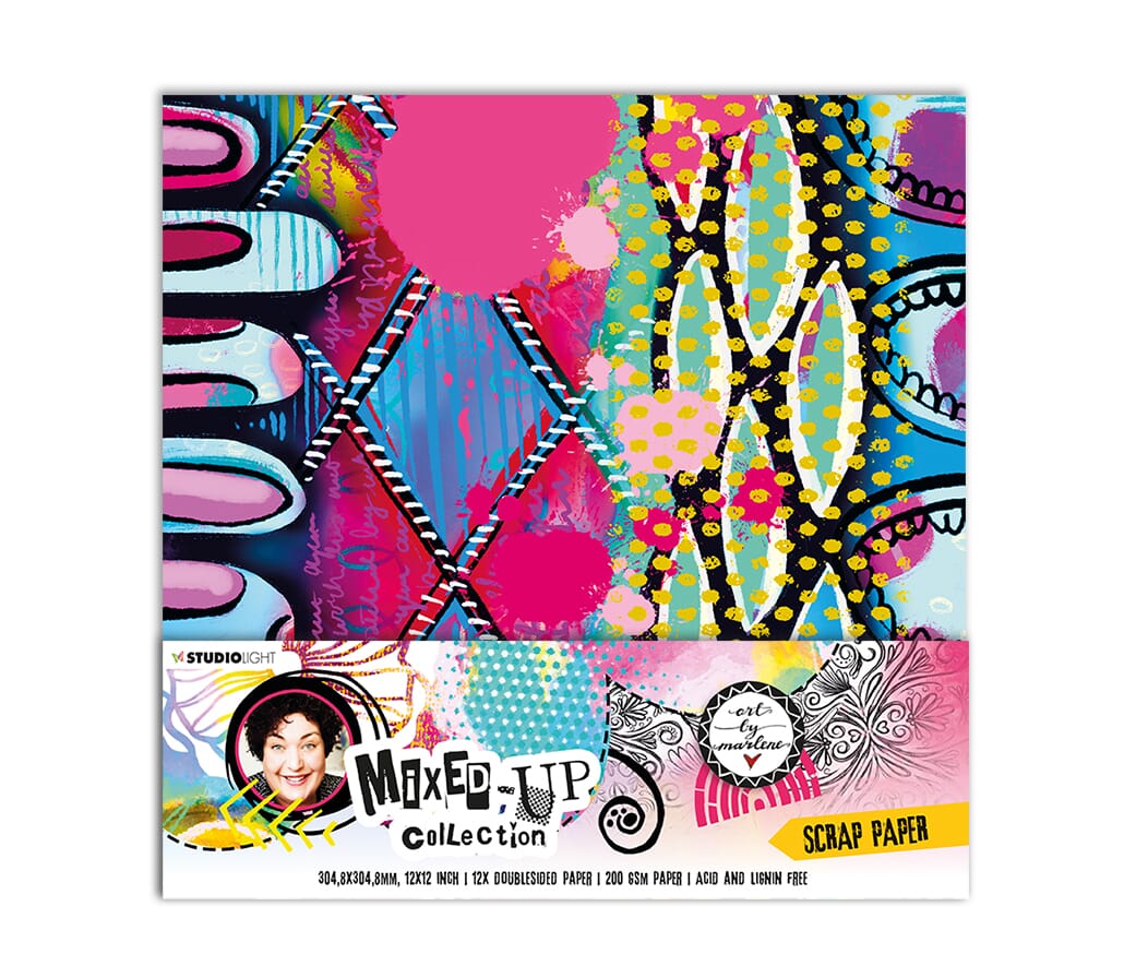 ABM Paper Set Background Scrap paper 17 - HOBBYLAGERET
