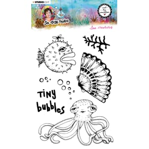 ABM Clear Stamp Sea creatures So-Fish-Ticated 148x210mm nr.1