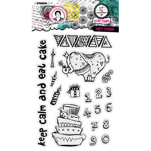 ABM Clear Stamp Party Elephant Signature Col