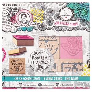 ABM  Wooden Stamp Set  Rubber stamps  Si