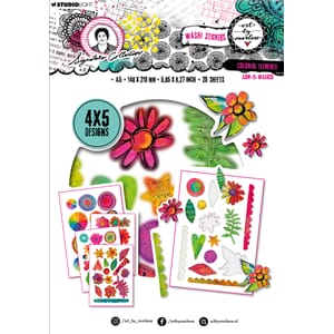 ABM Washi Sticker sheets Colorful elements Signature Collect