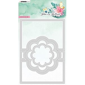 SL Cutting Die Flower zigzag card Blooming Butterfly 200x140