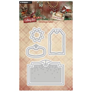 Studio Light Cottage Christmas Cutting Dies Christmas Labels