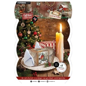 Studio Light Cottage Christmas A5 Gift Box Paper Pad Christm