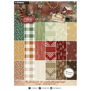 Studio Light Cottage Christmas A5 Pattern Paper Pad (SL-CC-P