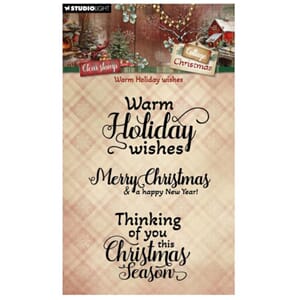 Studio Light Cottage Christmas Clear Stamps Warm Holiday Wis