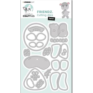 CCL Cutting Dies Friendz Henri Friendz 128x108x1mm 17 PC nr.