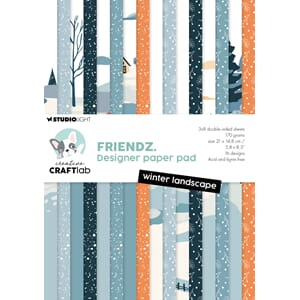 CCL Design paper pad Winter landscape Friendz 210x148x9mm 24