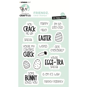 CCL Clear Stamp So egg-cited Friendz 141x96x3mm 17 PC nr.416