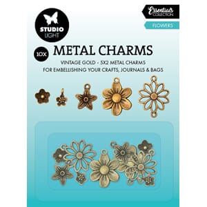 Studio Light Flowers Essentials Metal Charms (10pcs) (SL-CO-