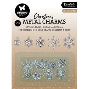 Studio Light Snowflakes Christmas Metal Charms (10pcs) (SL-C