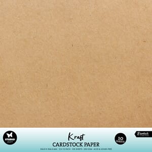 Studio Light Kraft 12x12 Inch Cardstock Paper (10pcs) (SL-CO