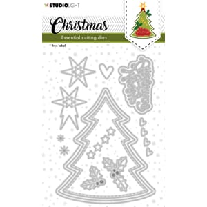 SL Cutting Dies Christmas Tree label Essentials 100x143x1mm