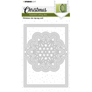 SL Cutting Dies Christmas star zig-zag card Essentials 144x1