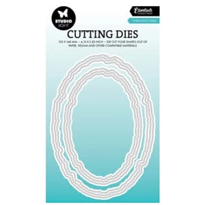 Studio  Light Cutting Die Torn Edge Ovals Essentials (SL-ES-