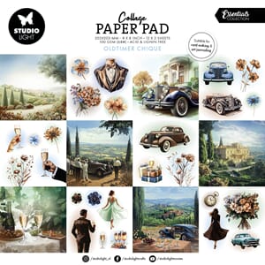 Studio Light Oldtimer Chique 8x8 Inch Collage Paper Pad (SL-