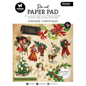 Studio Light Vintage Christmas Die-Cut Paper Pad (SL-ES-DCPP