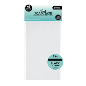 Studio Light Foam Tape Doublesided Strips Black 3x200mm (33p