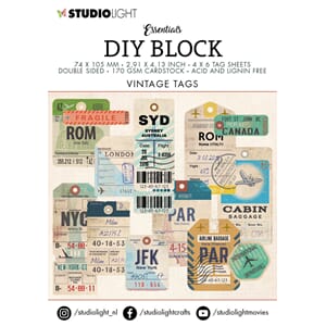 SL DIY Block mini Tags Essentials 74x105x9mm24