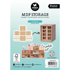 SL MDF Storage Half Box Acrylic Pens Storage