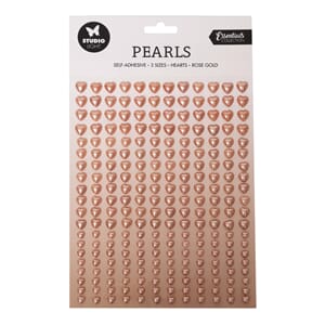 SL Self-adhesive Pearls Rose gold hearts Essentials 140x230x