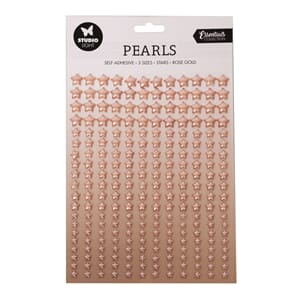 SL Self-adhesive Pearls Rose gold stars Essentials 140x230x4