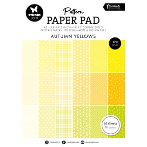SL Pattern paper pad Shades of yellow Essentials 148x210x8mm