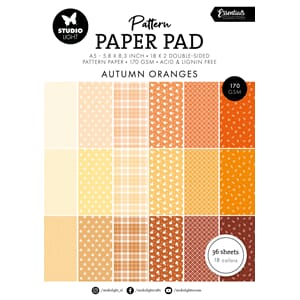 SL Pattern paper pad Shades of oranje Essentials 148x210x8mm