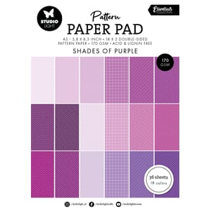 SL Pattern paper pad Shades of purple Essentials 148x210x8mm