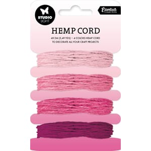 SL Hemp Cord Shades of pink Consumables 85x141x10mm 4 PC nr.