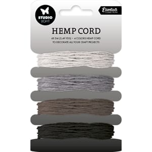 SL Hemp Cord Shades of grey Consumables 85x141x10mm 4 PC nr.