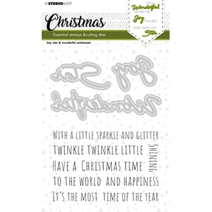 SL Stamp & Cutting Die  Christmas Wonderfull sentiments Esse
