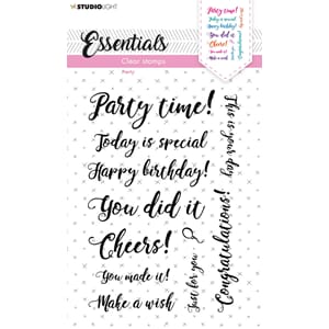 SL Clear Stamp Sentiments/Wishes - Party Essentials 105x148x