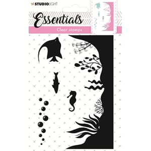 SL Clear Stamp Silhouette aquarium Essentials 74x105x3mm 4 P