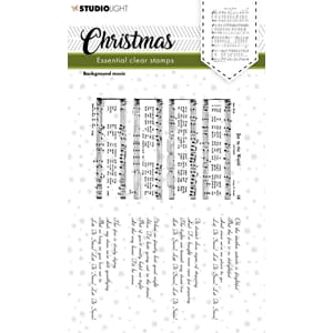SL Clear Stamp  Christmas Background music Essentials 105x14