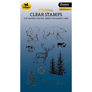 SL Clear Stamp Winter animals Essentials 93x136x3mm 10 PC nr