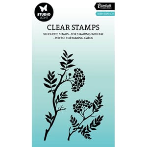SL Clear Stamp Berry branch Essentials 62x93x3mm 2 PC nr.494