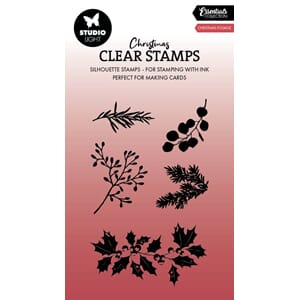 SL Clear Stamp Christmas foliage Essentials  60x95x3mm 5 PC