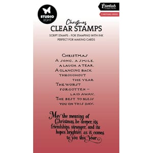 SL Clear Stamp Christmas verses Essentials  55x88x3mm 2 PC n
