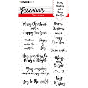 SL Clear stamp Christmas Handletter Merry Christmas ENG Esse