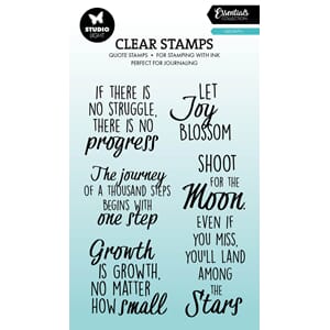 Studio Light Quotes Growth Essentials Clear Stamps (SL-ES-ST