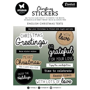 SL  Sticker Pad English Christmas texts Essen