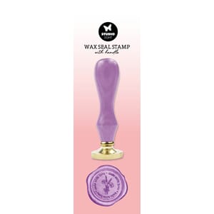 SL Wax Stamp with handle Purple Made with love Essentials To