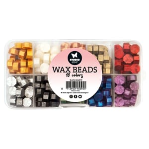 Wax Beads Metallic colors Essentials Tools 127x65x20mm 10x7