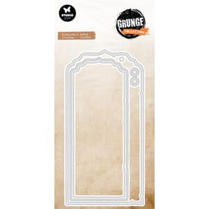 SL Cutting Dies Big Labels Grunge Collection 100x200x1mm 6 P