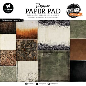 SL Die-cut Paper Pad Background papers Grunge Collection 203