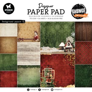 Studio Light Background Papers 8x8 Inch Grunge Designer Pape
