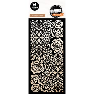 SL Mask Vintage roses Grunge Collection 100x150x1mm 1 Pieces